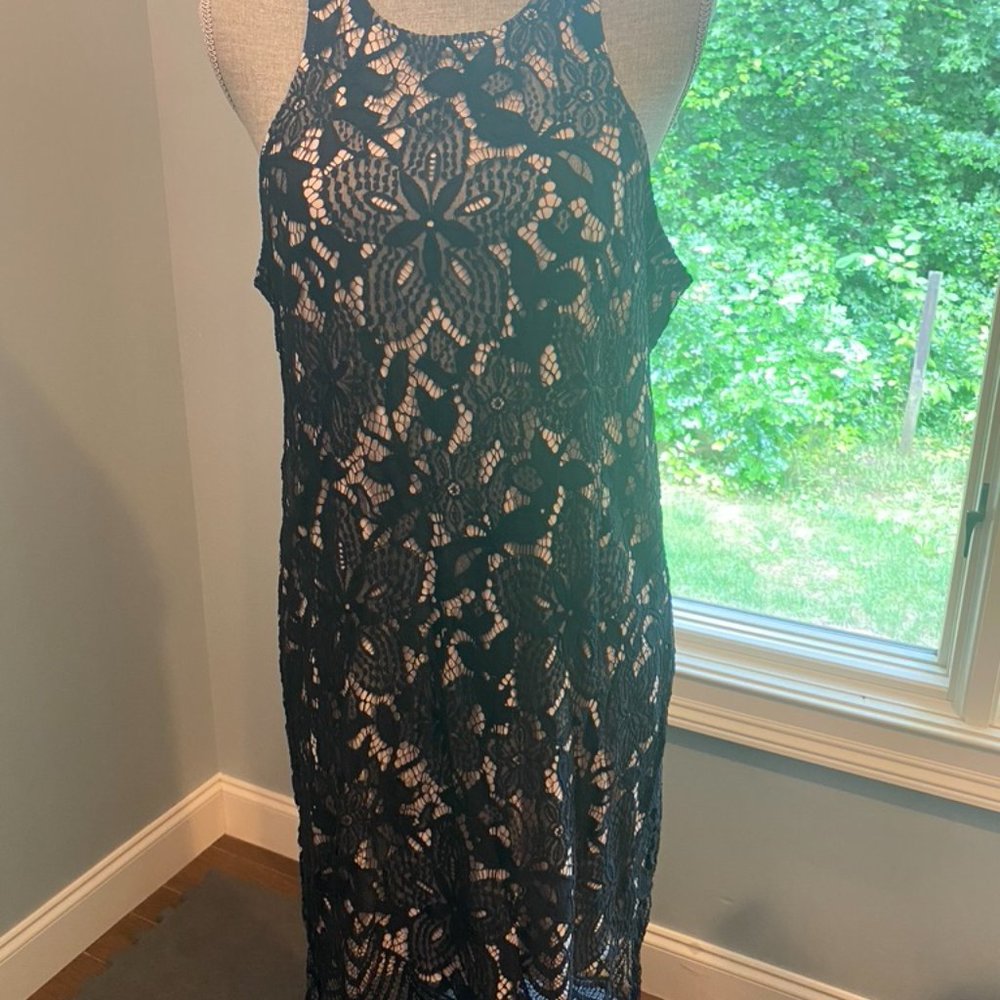 Express Black Lace Dress sz large